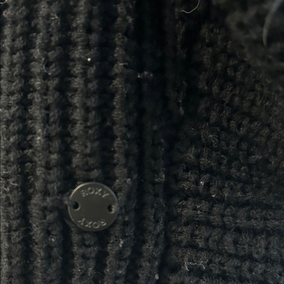 Roxy Black Off-the-Shoulder Sweater with open back - Picture 4 of 4